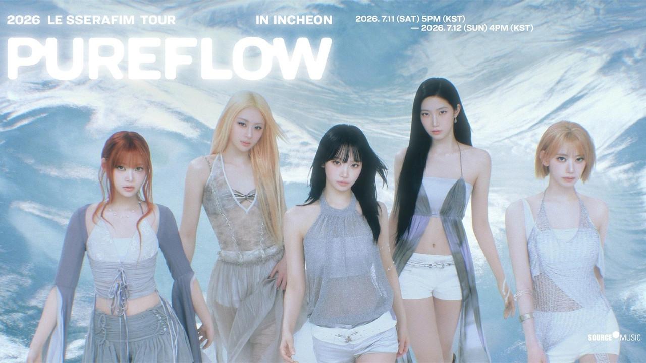 2026 LE SSERAFIM TOUR ‘PUREFLOW’ IN INCHEON backdrop