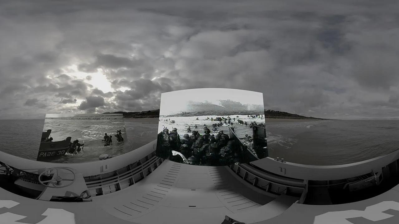 Omaha Beach backdrop