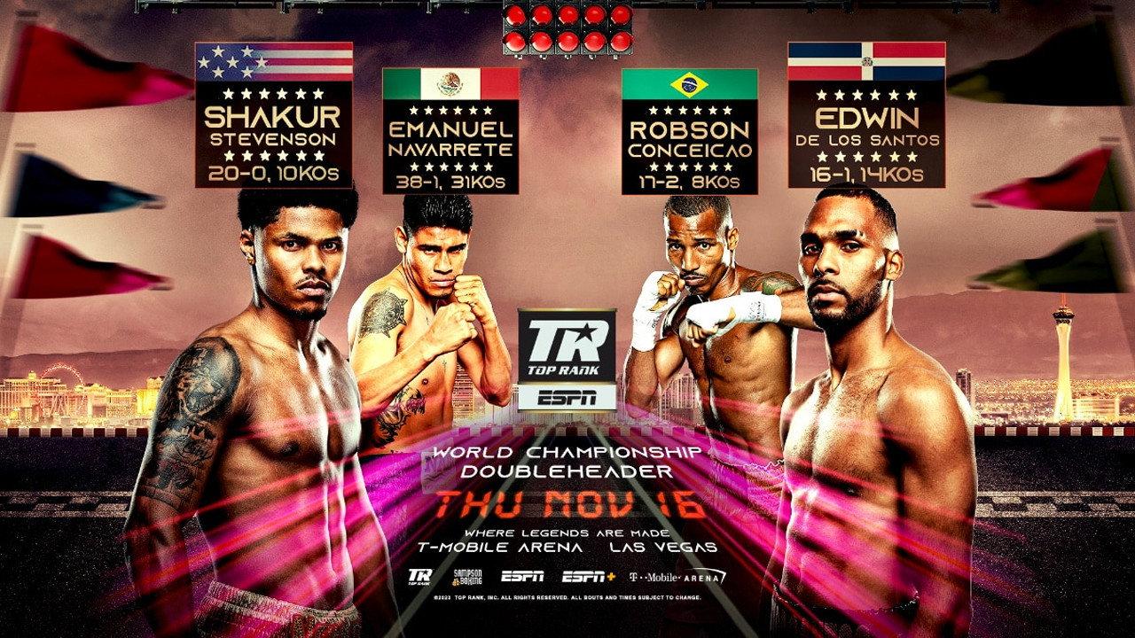 Shakur Stevenson vs. Edwin De Los Santos backdrop
