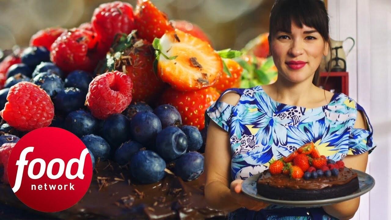 Rachel Khoo's Chocolate backdrop