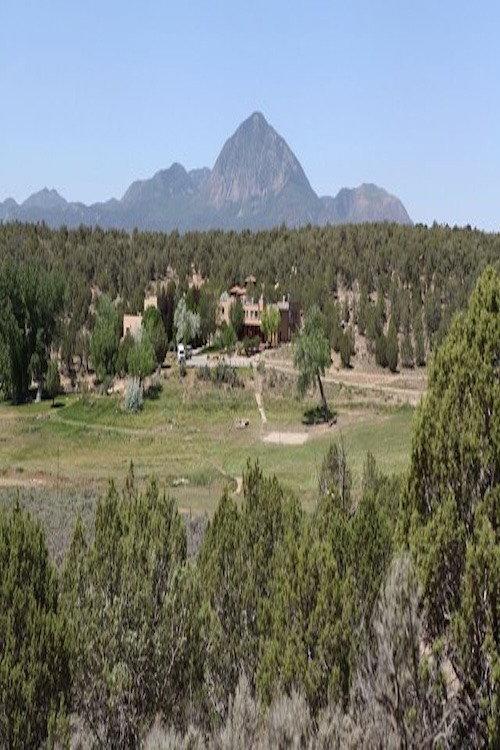 The Lost Pueblo Village backdrop