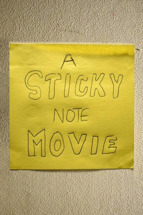 A sticky note movie backdrop