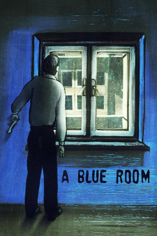 A Blue Room backdrop