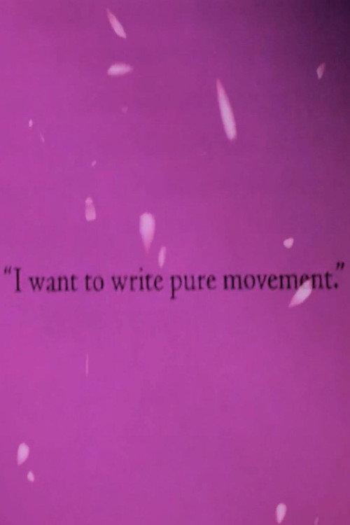 I Want to Write Pure Movement backdrop
