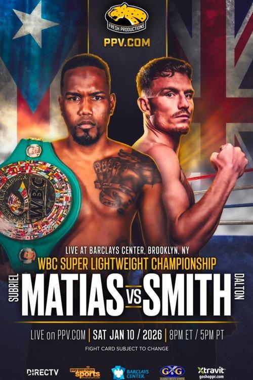 Subriel Matias vs. Dalton Smith backdrop