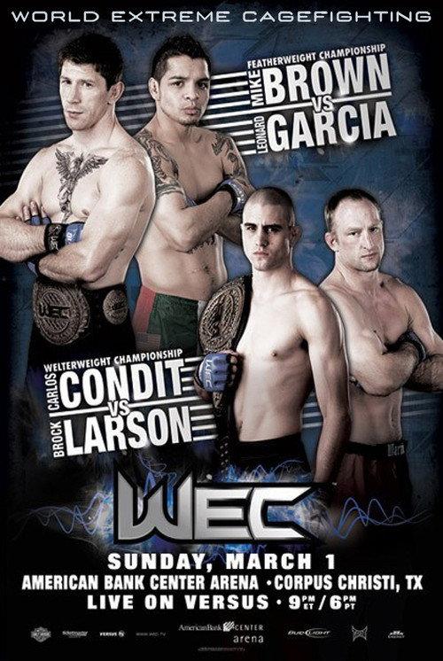 WEC 39: Brown vs. Garcia backdrop