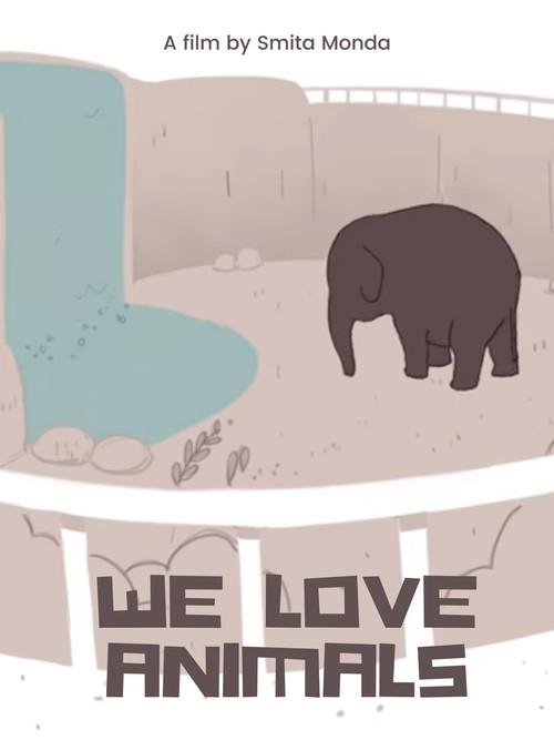 We Love Animals backdrop
