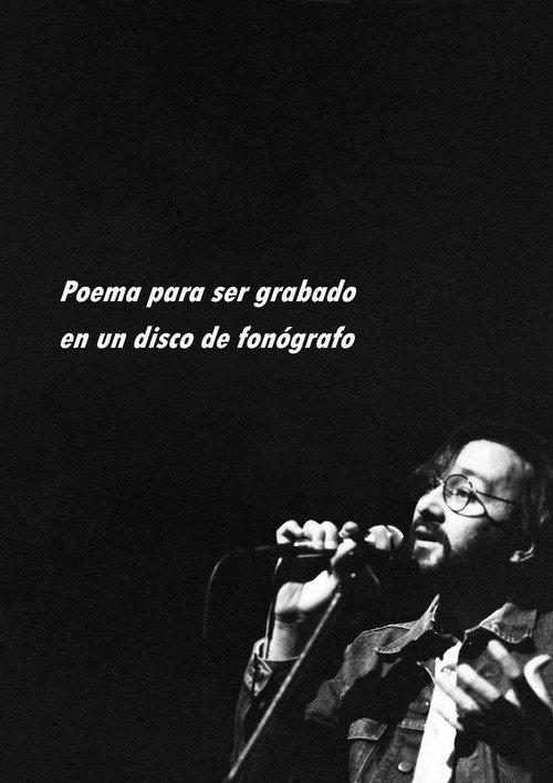 Poema para ser grabado en un disco de fonógrafo backdrop