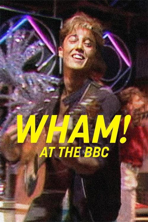 Wham! At the BBC backdrop