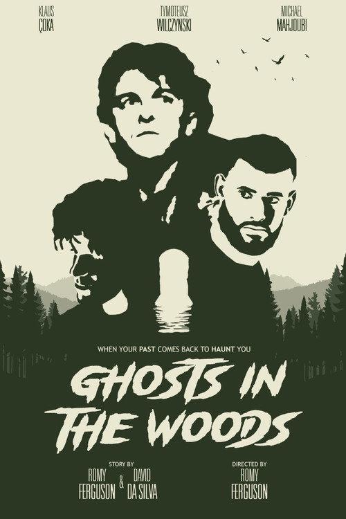 Ghosts in the woods backdrop