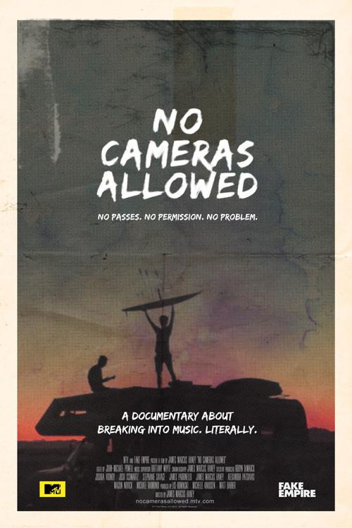 No Cameras Allowed backdrop