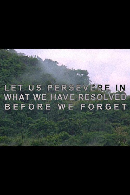 Let Us Persevere in What We Have Resolved Before We Forget backdrop