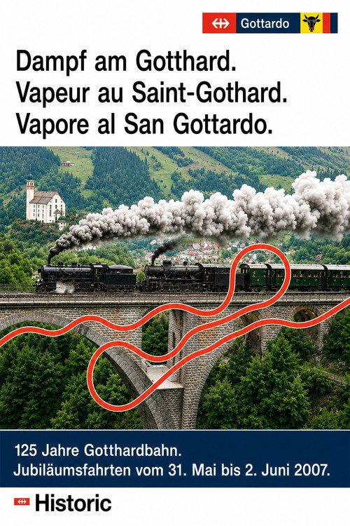 Vapeur au Saint-Gothard backdrop