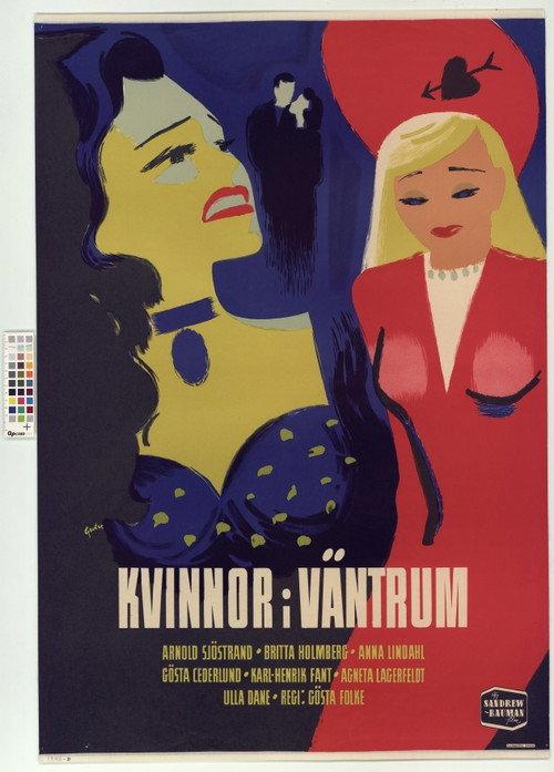 Kvinnor i väntrum backdrop