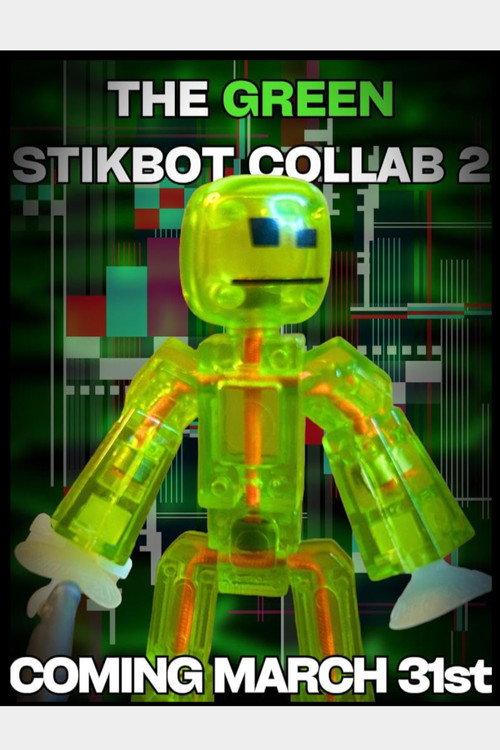 The Green Stikbot Collab 2 backdrop