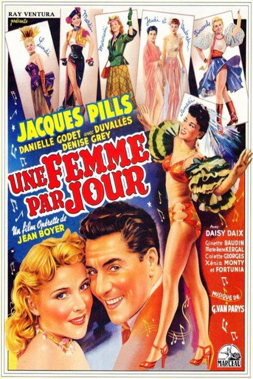 Une femme par jour backdrop