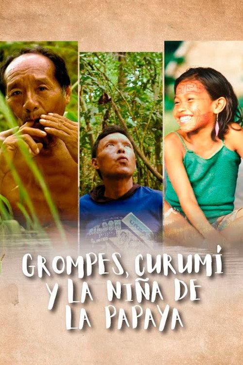 Grompes, Curumí y la niña de la papaya backdrop