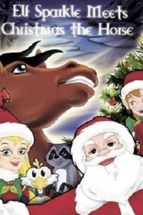 Elf Sparkle Meets Christmas the Horse backdrop