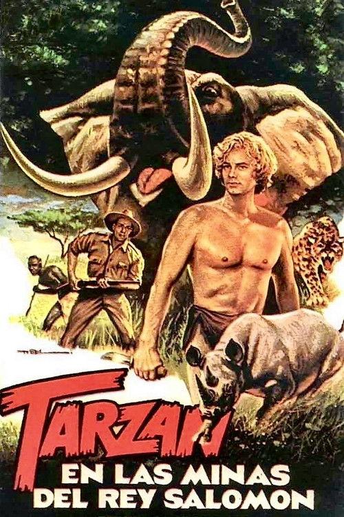 Tarzan in King Solomon's Mines backdrop