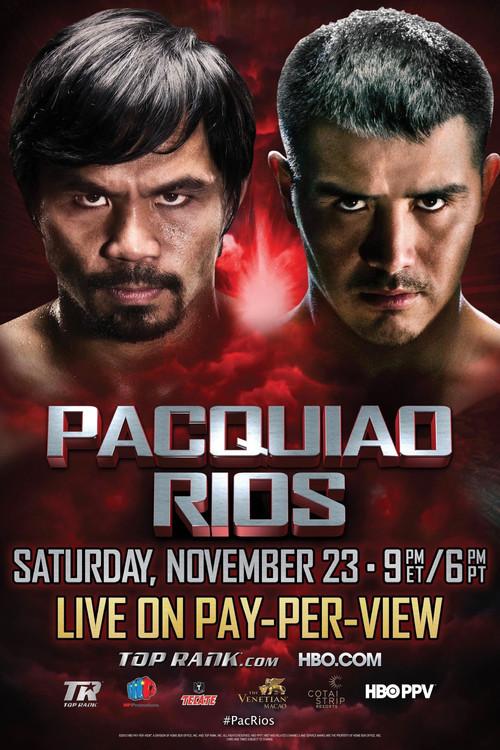 Manny Pacquiao vs. Brandon Ríos backdrop