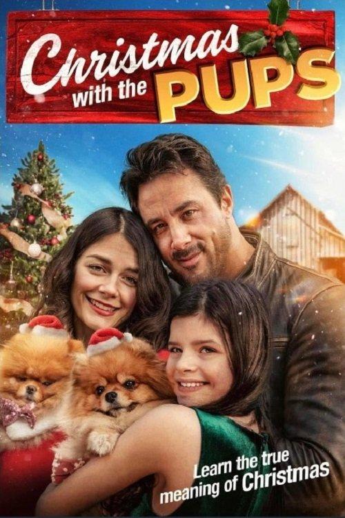 Christmas with the Pups backdrop