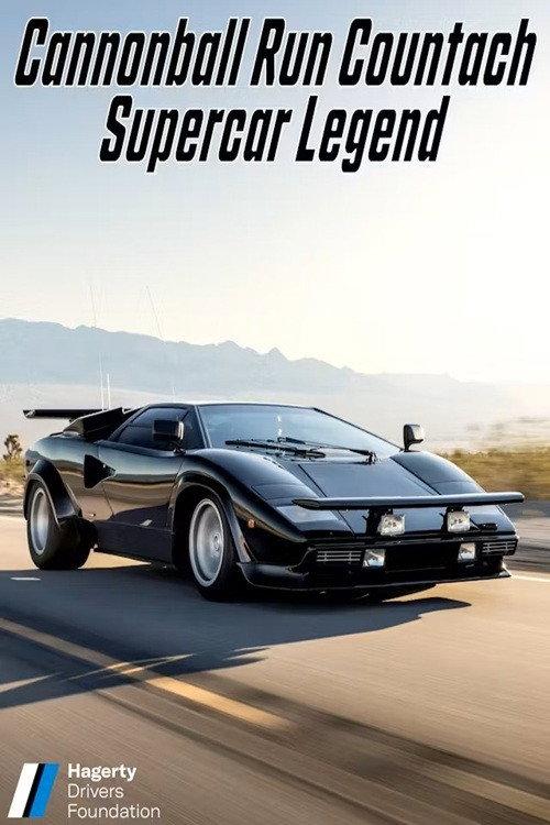 The Cannonball Run Countach backdrop