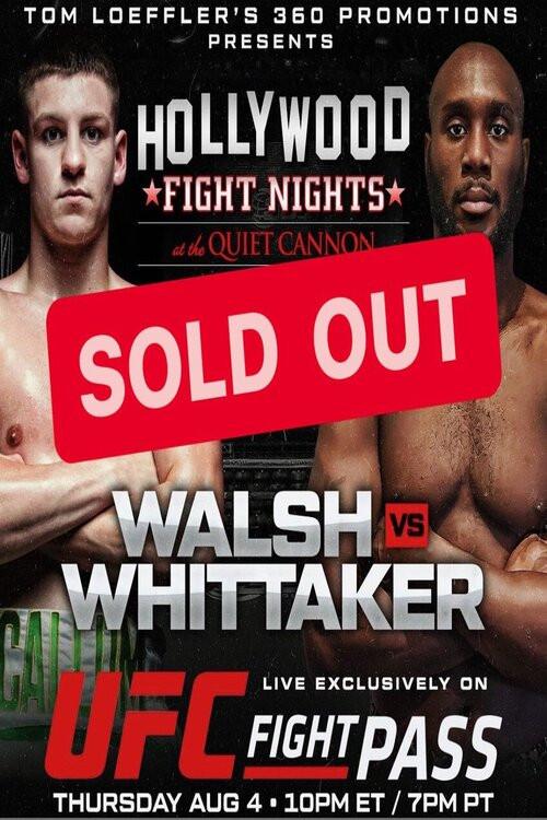 Hollywood Fight Night: Walsh vs. Whitaker backdrop