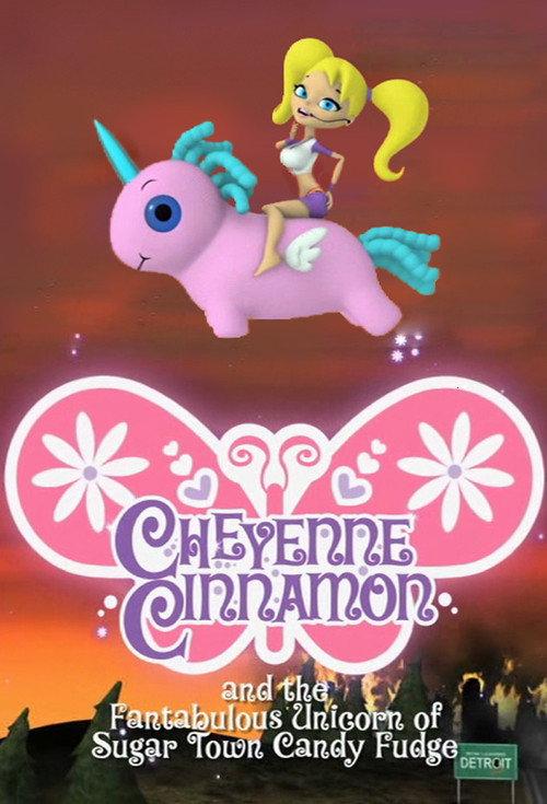 Cheyenne Cinnamon and the Fantabulous Unicorn of Sugar Town Candy Fudge backdrop