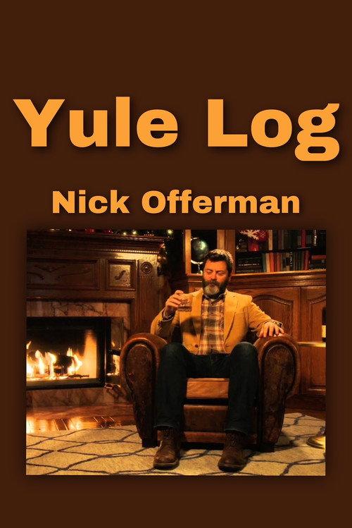 Nick Offerman 'Yule Log' backdrop