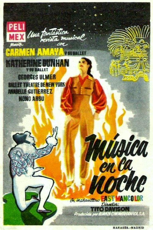 Música en la noche backdrop