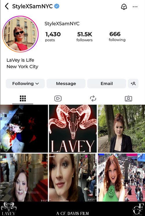 LaVey backdrop