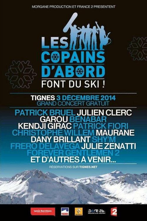 Les copains d'abord font du ski backdrop