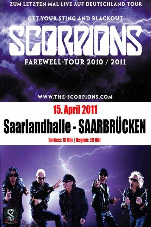 Scorpions - Live au Saarlandhalle Saarbrucken backdrop
