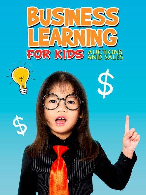 Business learning for kids: Auctions And Sales backdrop