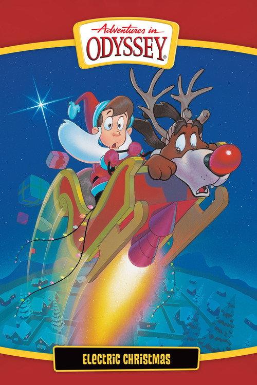 Adventures in Odyssey: Electric Christmas backdrop