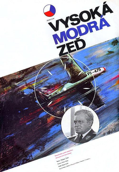 Vysoká modrá zeď backdrop