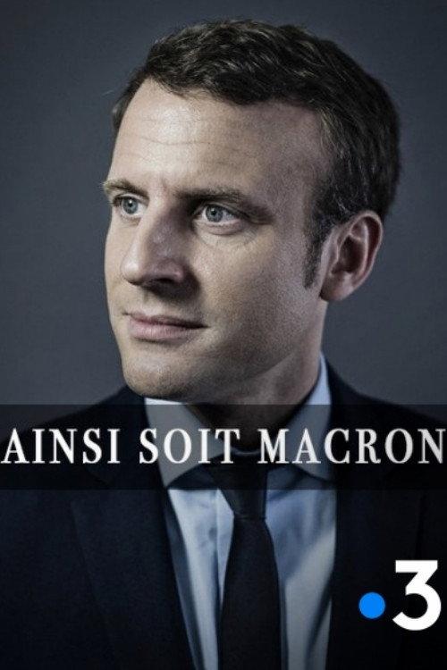 Ainsi soit Macron backdrop