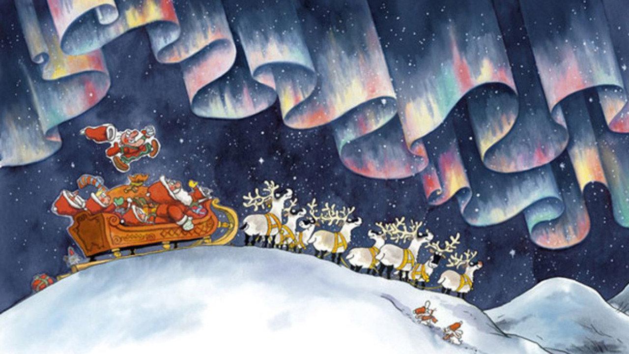 Santa Claus and the Magic Drum backdrop
