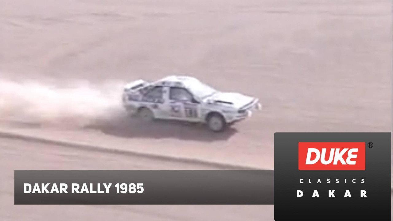 Paris-Dakar Rally 1985 backdrop