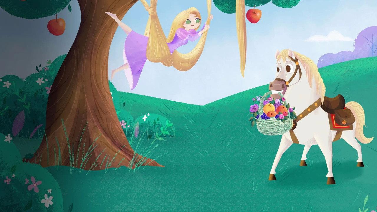 Rapunzel & Maximus's First Day of Spring backdrop