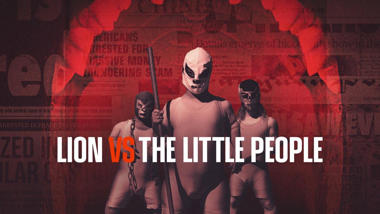 Lion vs The Little People backdrop