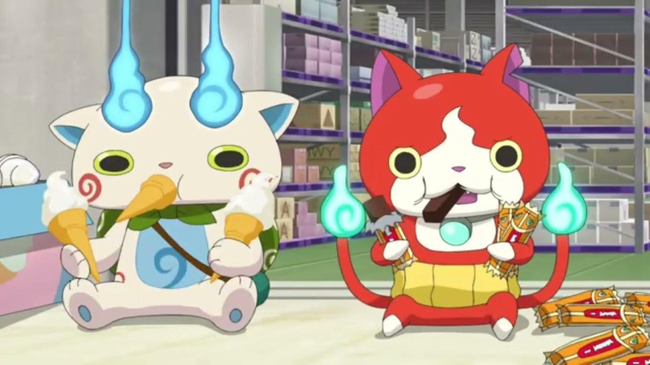 Yo-kai Watch♪: Jibanyan vs. Komasan - The Big Amazing Battle, Nyan backdrop