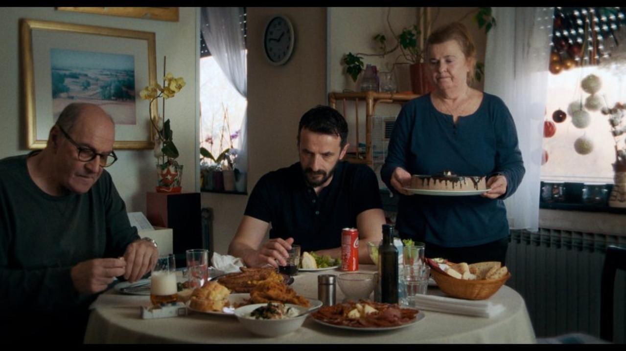 At the table backdrop