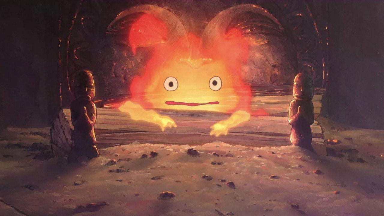 Calcifer Yule Log backdrop