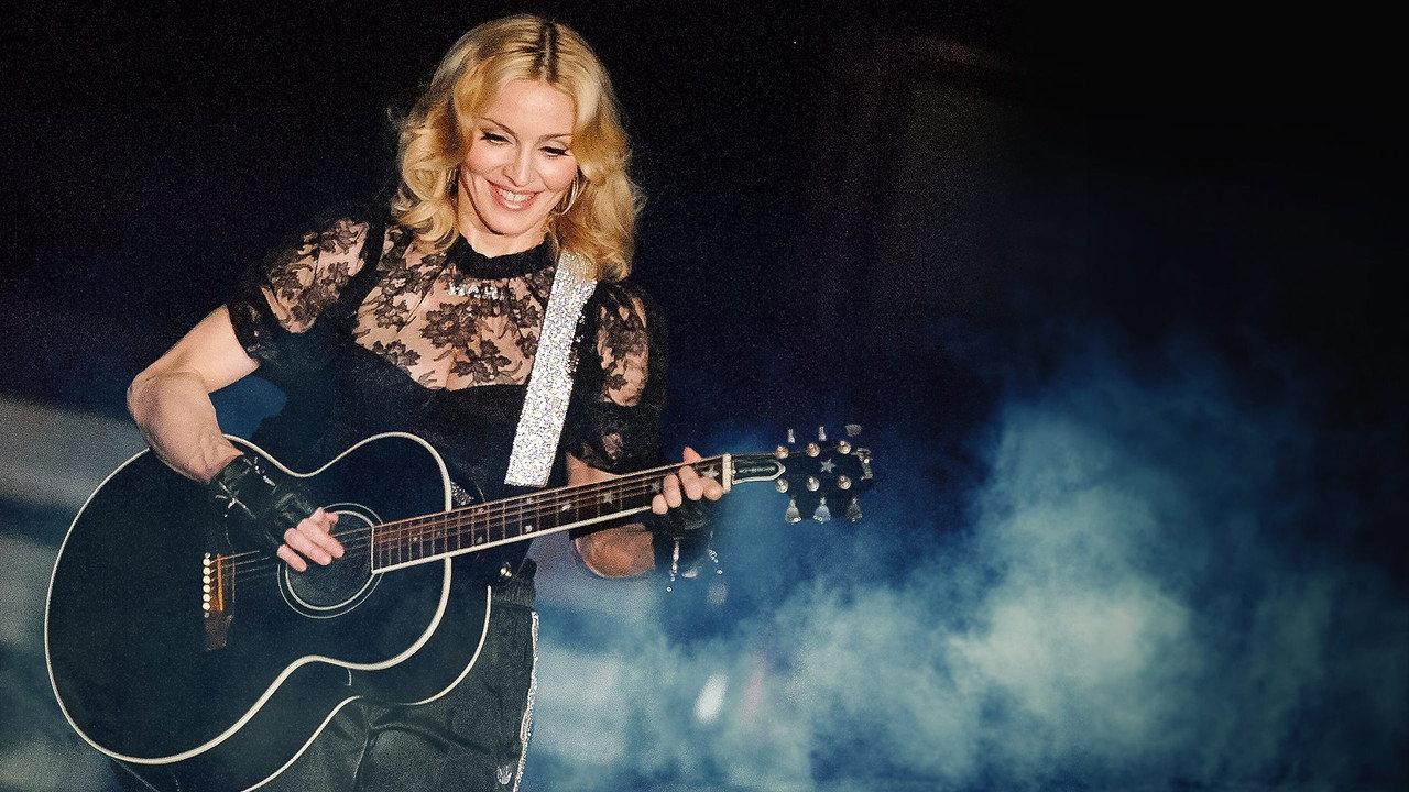 Madonna at the BBC backdrop