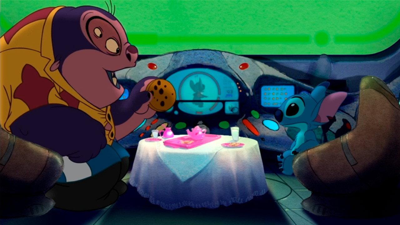 The Origin of Stitch backdrop
