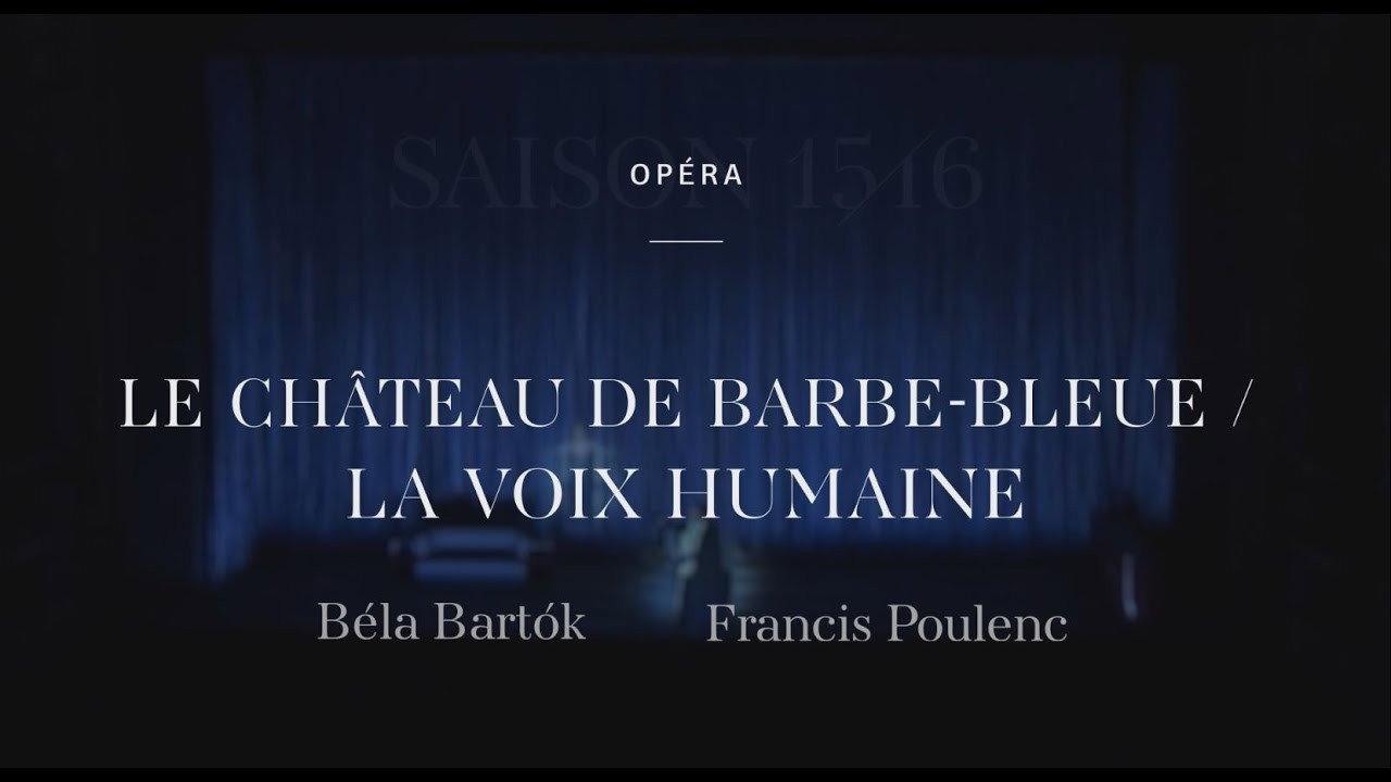 Poulenc's The Human Voice / Bartók's Bluebeard's Castle backdrop