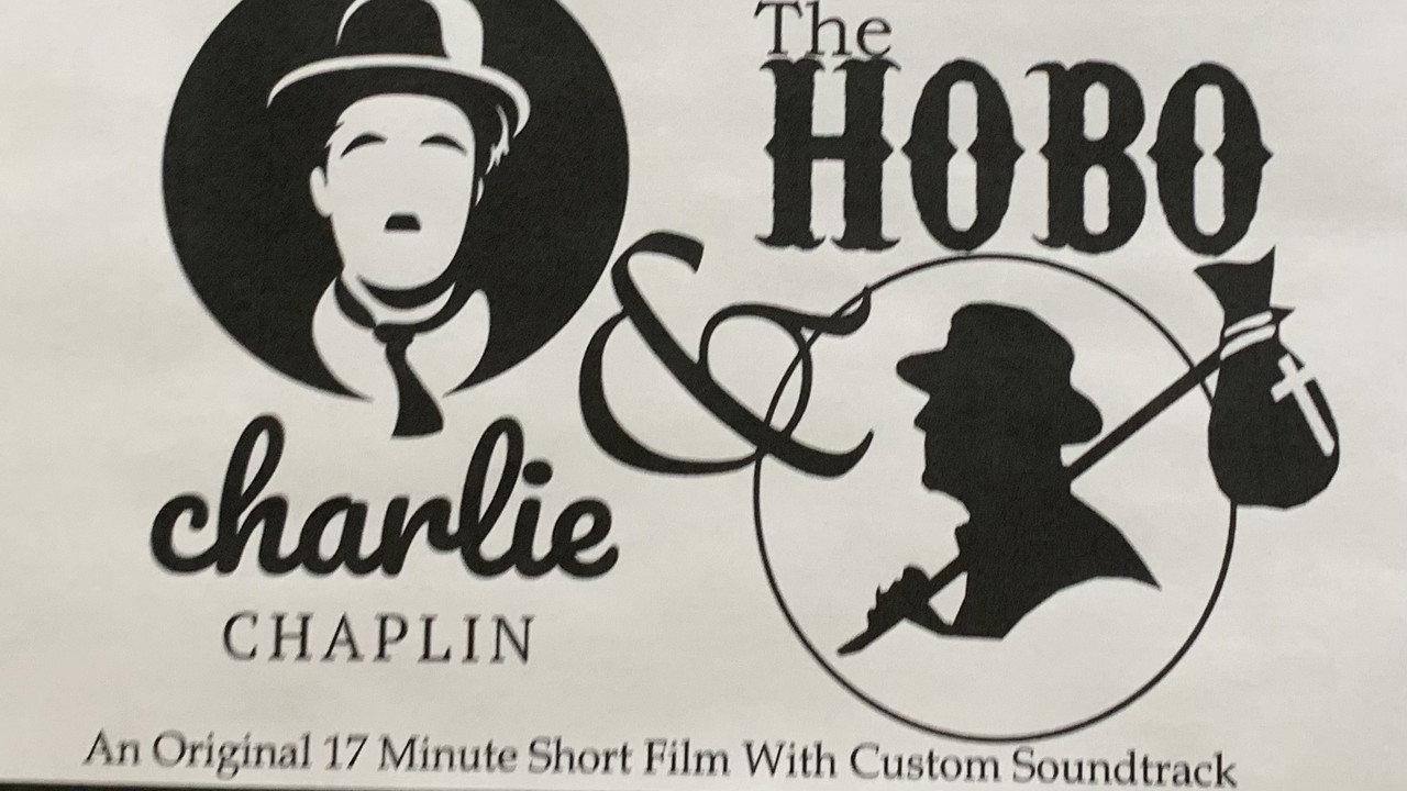 Charlie Chaplin & the Hobo backdrop