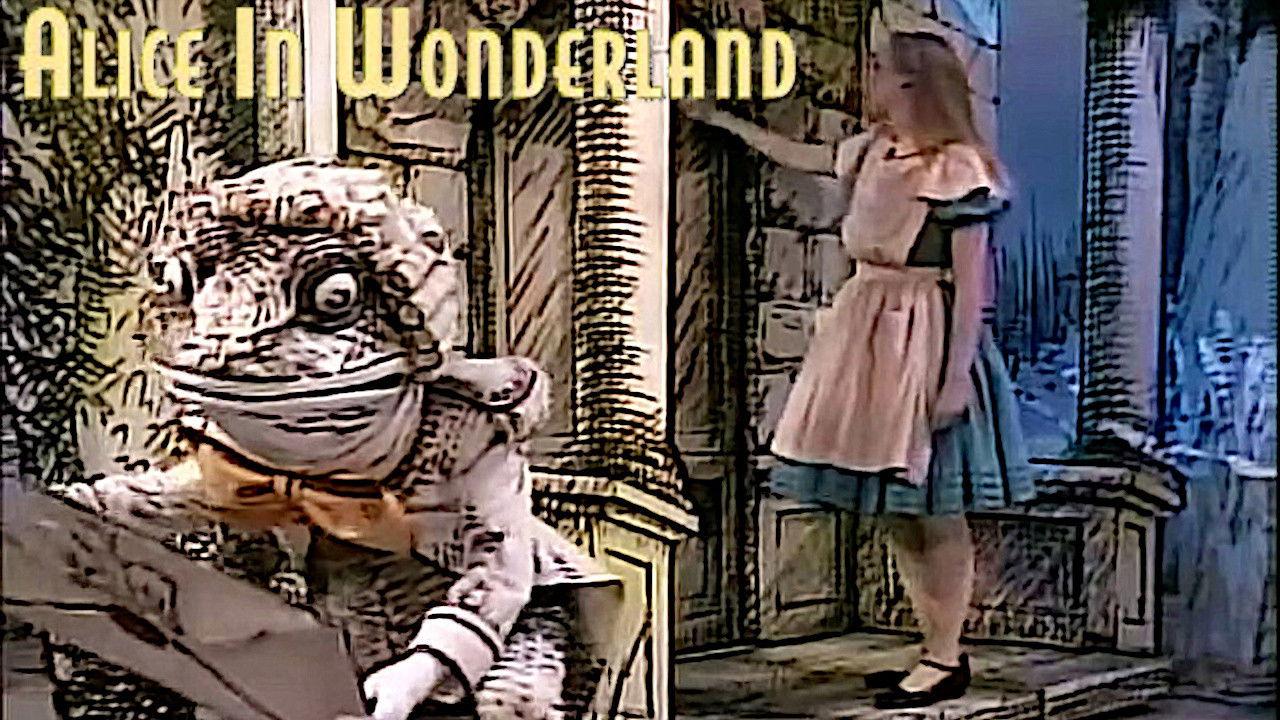 Alice in Wonderland backdrop