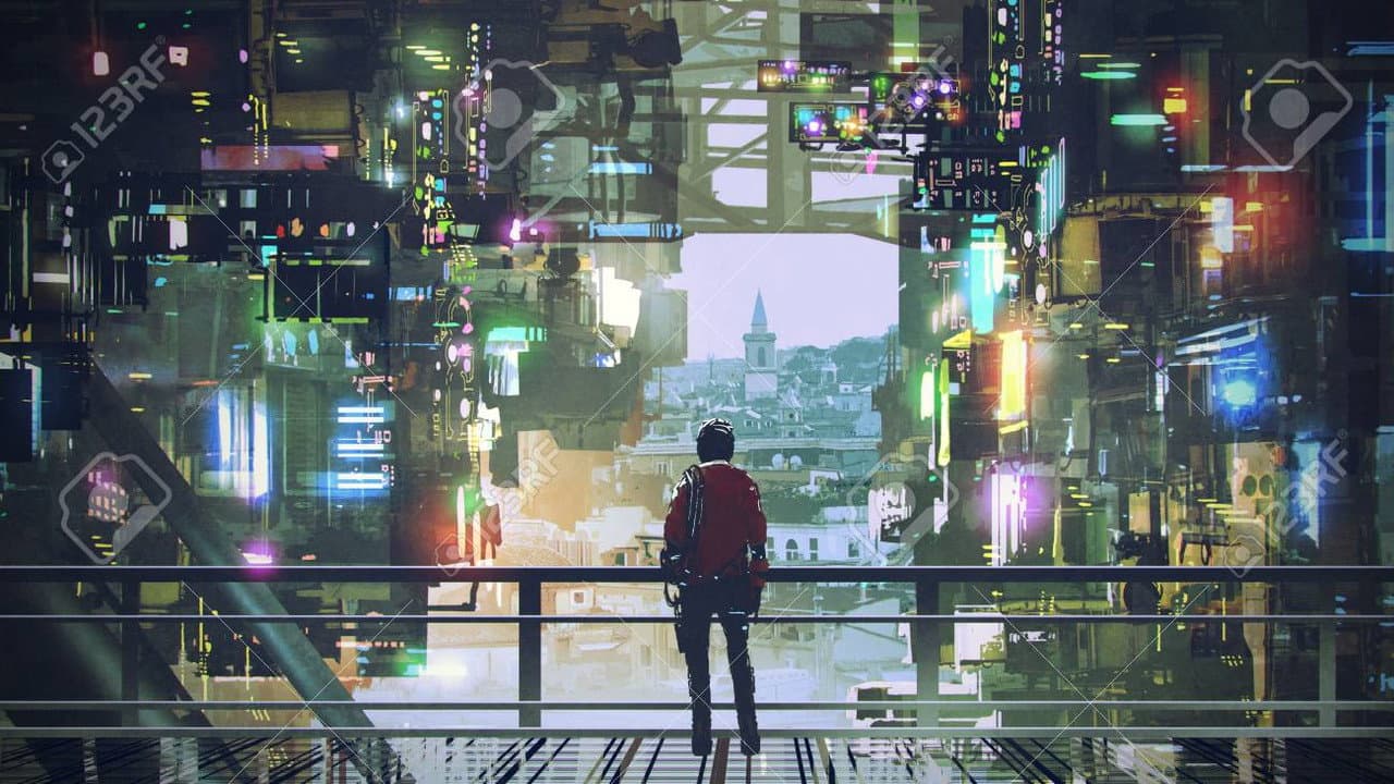 The Cyberpunk Educator backdrop